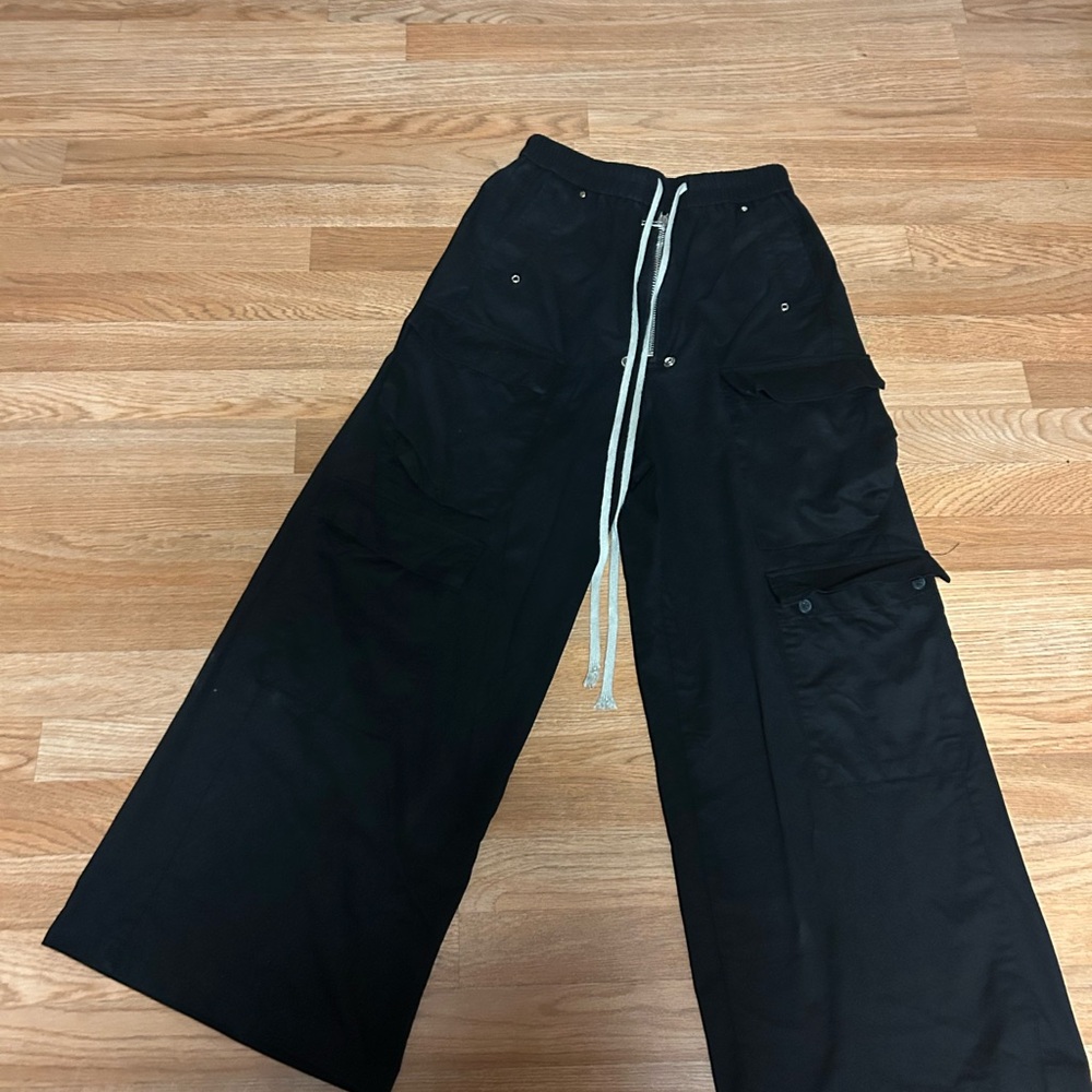 Richcoco Black Cargo Pants